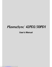 NEC PlasmaSync 42PD2 User Manual