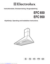 Electrolux EFC 650 Operating And Installation Manual