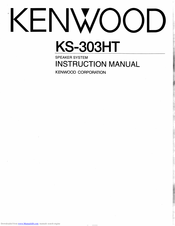 Kenwood KS-303HT Instruction Manual