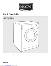Maytag Services ELECTRIC DRYER Use & Care Manual