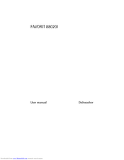 Electrolux FAVORIT 88020I User Manual