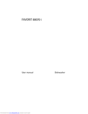 AEG Electrolux FAVORIT 88070 i User Manual