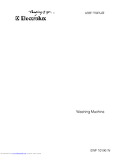 Electrolux EWF 10190 W User Manual