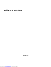 Nokia 1616/1800 User Manual