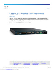 Cisco UCS 6100 Series Spec Sheet