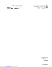 Electrolux TG 10010 User Manual