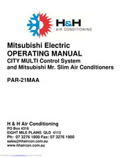 Mitsubishi Electric PAR-21MAA Operating Manual