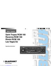BLAUPUNKT SAINT TROPEZ RCM 168 Operating Instructions Manual
