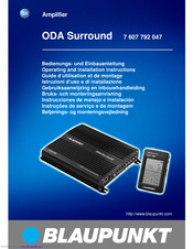 BLAUPUNKT ODA SURROUND Operating And Installation Manual