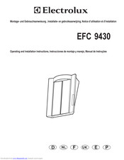 Electrolux EFC 9430 Operating And Installation Instructions