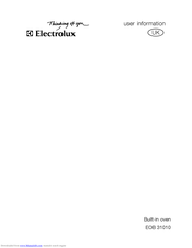 Electrolux EOB 31010 User Information