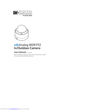 Digital Watchdog x12 Analog WDR PTZ User Manual