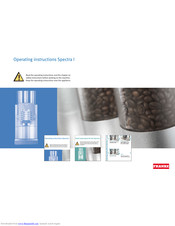 FRANKE SPECTRA I Operating Instructions Manual