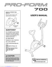 ProForm PFEVEX71708.0 Manual