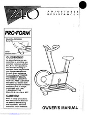 Pro-Form 740 Manual