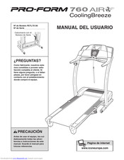 ProForm 760 Air Treadmill Manual Del Usuario