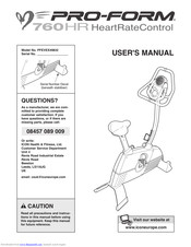 ProForm PFEVEX49832 Manual