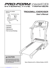 ProForm Interactive Trainer 765CD User Manual