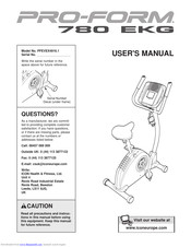 ProForm PFEVEX4916.1 User Manual