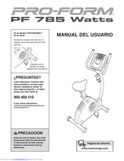 Pro-Form 785 Watts Bike Manual Del Usuario