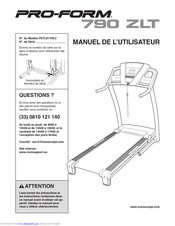 Pro-Form PETL 91709.0 Manuel De L'utilisateur