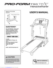 Pro-Form 790tr Treadmill User Manual