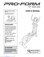 Pro-Form PFEVEL75108EL.0 Manual