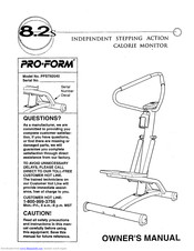 Pro-Form PFST82040 Manual