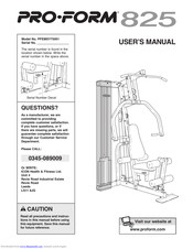 Pro-Form 825 Manual