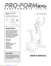 ProForm PFevex34080 User Manual