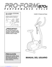 ProForm PFevex34080 Manual Del Usuario
