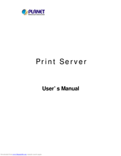 Planet Print Server User Manual
