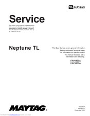 Maytag Neptune TL FAV9800A Service
