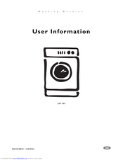 Electrolux EWF 1081 User Information
