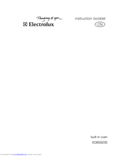 Electrolux EOB33200 Instruction Booklet