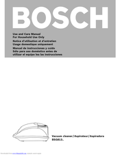 BOSCH BSG813 Series Use And Care Manual