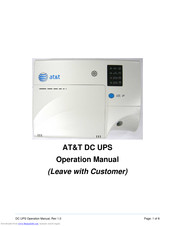 AT&T DC Operation Manual
