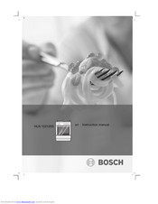 BOSCH HLN 122120S Instruction Manual