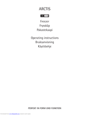 Aeg ARCTIS Operating Instructions Manual
