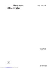 Electrolux EHG30830 User Manual