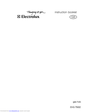 Electrolux EHG 75932 Instruction Booklet