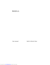 AEG Electrolux B41015-5 User Manual