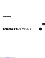 DUCATI MONSTER Owner's Manual