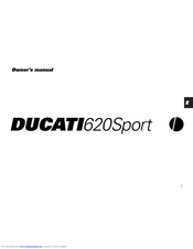DUCATI 620 SPORT Owner's Manual