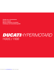 DUCATI HYPERMOTARD 1100 Owner's Manual