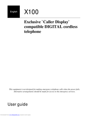 DORO X100 User Manual