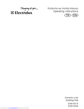 Electrolux EHM 6315 Operating Instructions Manual