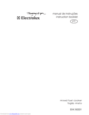 Electrolux EKK 60331 Instruction Booklet