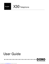 DORO X30 User Manual