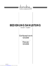 DOMOLINE GS200 Manual